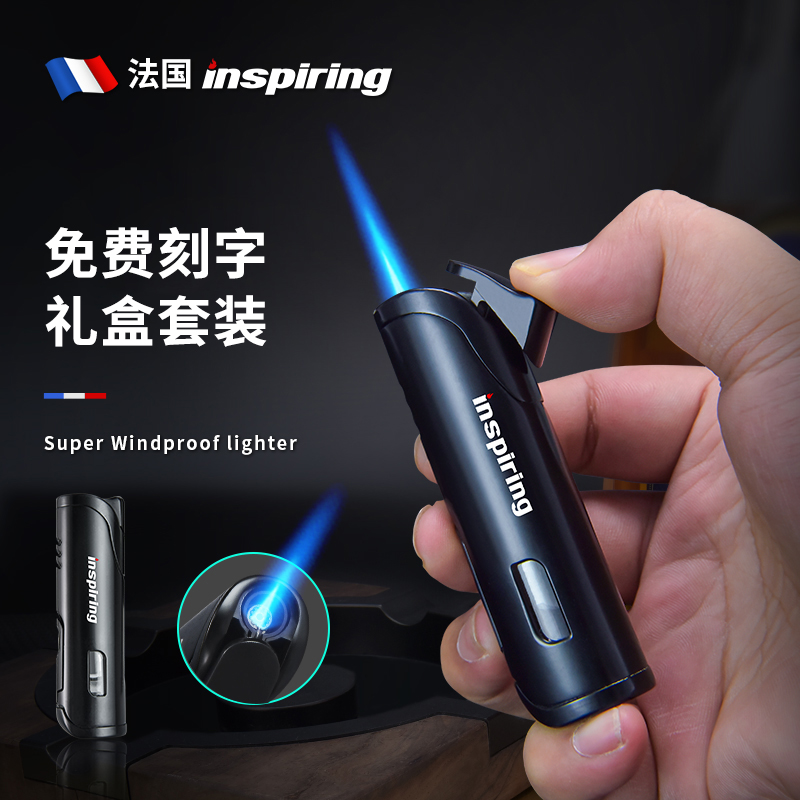 2024 new permanent lighter can customize straight punch windproof inflatable lighter to send boyfriend upscale official flagship store