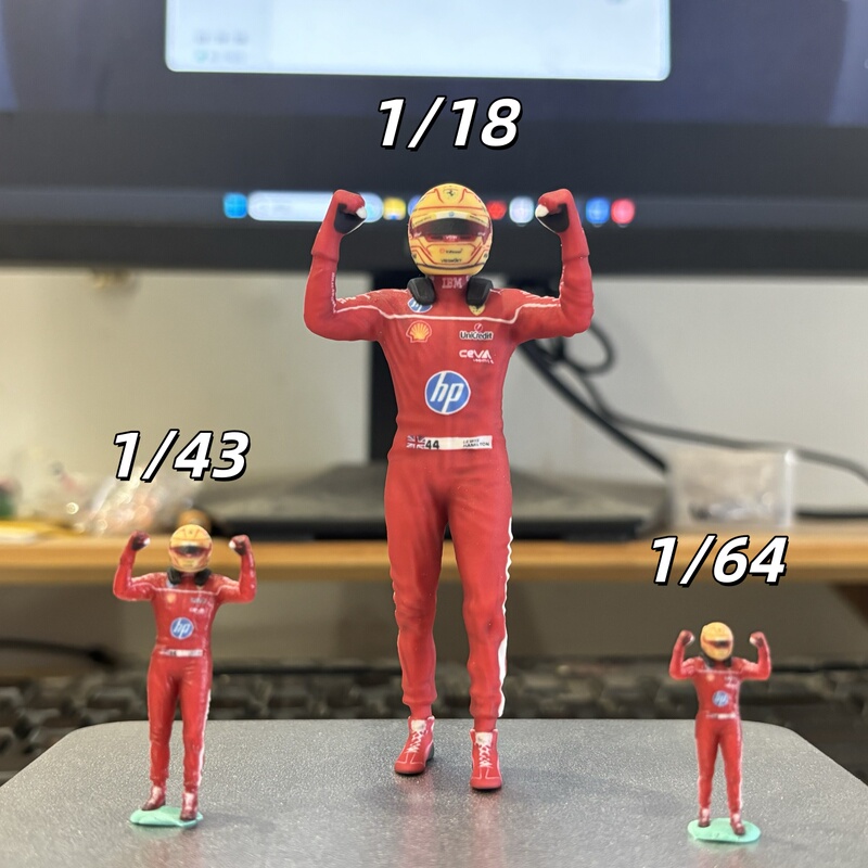 Hamilton 2025 Chinese Sprint Grand Prix 3D Printed Figurine Model Doll F1 Racing Car Livery Ornament