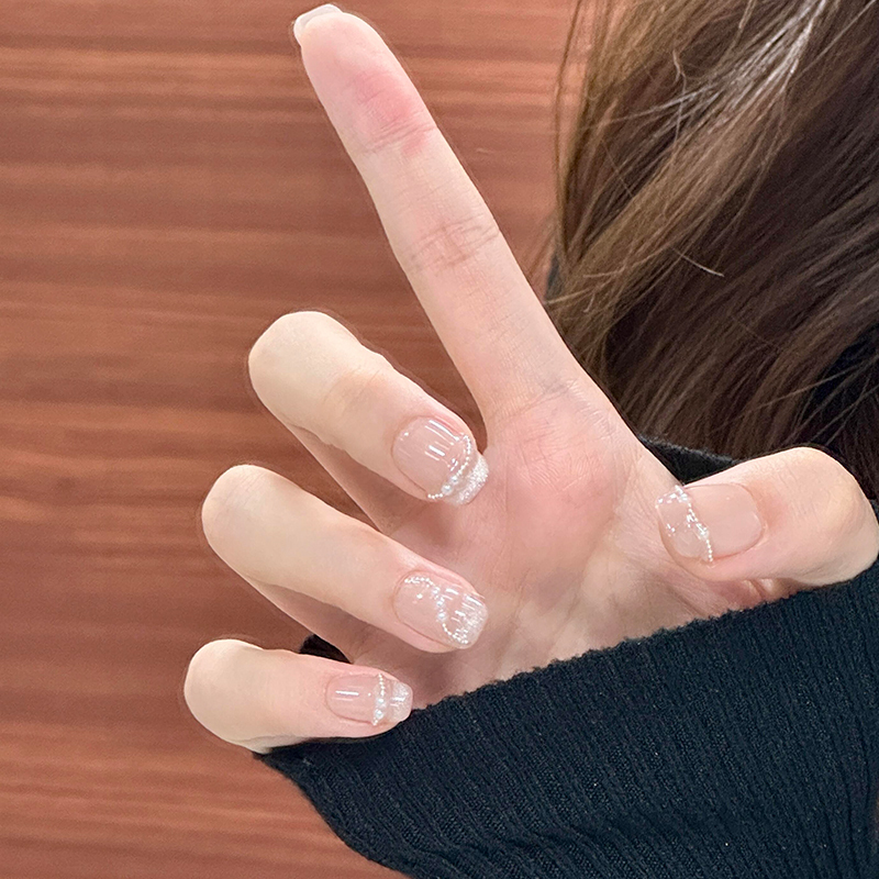 Moonlight Pearl Fairy Cool Cat Eye Short Nails Elegant Simple Nude Color Handmade Wearable Nails Fake Nails Moonlight Pearl Fairy Cool Cat Eye Short Nails Elegant Simple Nude Color Handmade Wearable Nails Fake Nails