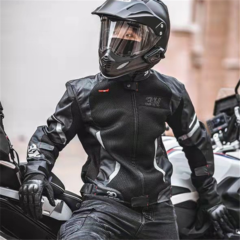 3H Ice Crystal Riding Suit Summer Male Mesh Breathable Anti-Fall Racing Bike Service Casual Jacket Blouse Knight Gear-Taobao