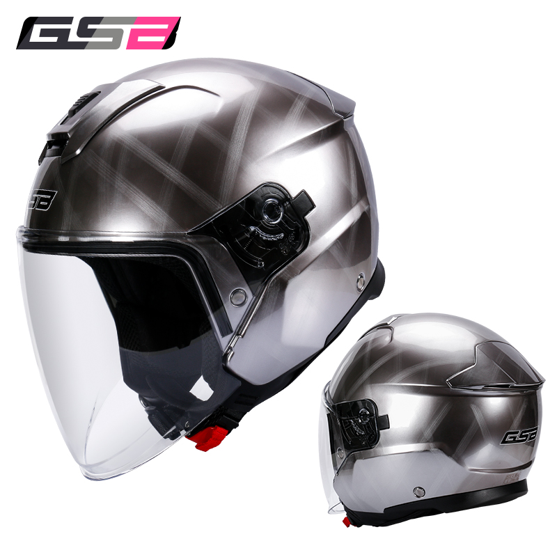 GSB Summer motorcycle helmet male and female half armor 3C certified electric car Battery Locomotive safety helmet Four Seasons General-Taobao