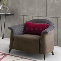 Italian light luxury living room hotel club fabric sofa chair designer model room sales department creative negotiation single chair