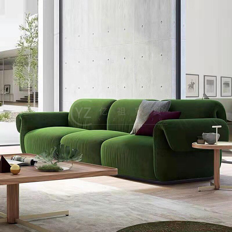 Italian Light Luxury Living Room Double Triple Fabric Casual Cottage Designer Sales Building Hall Reception Sofa