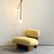 Nordic Simple Small House Living Room Solid Wood Casual Chair