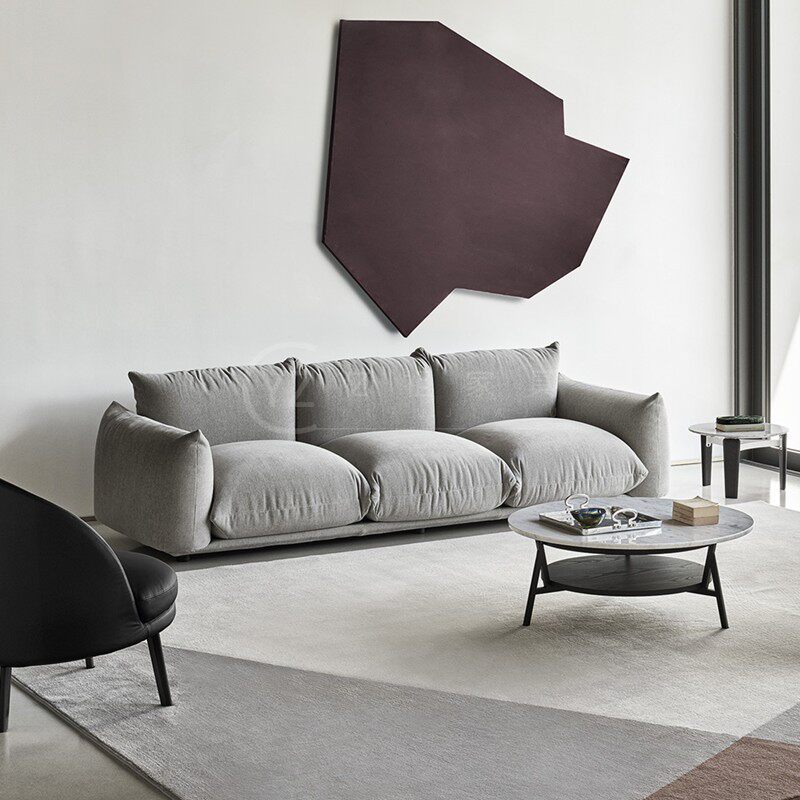 Nordic minimal small family living room single double triple lazy couch discover creative sofa sofa