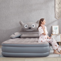 Chinchilla inflatable bed Three-layer household double air cushion bed thickened and high inflatable mattress Single simple folding bed