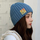 Women's Winter Knitted Hat with Large Head Circumference, Fleece-Lined, Warm, Casual, Versatile, Sweet Style, Pullover Beanie for Autumn and Winter