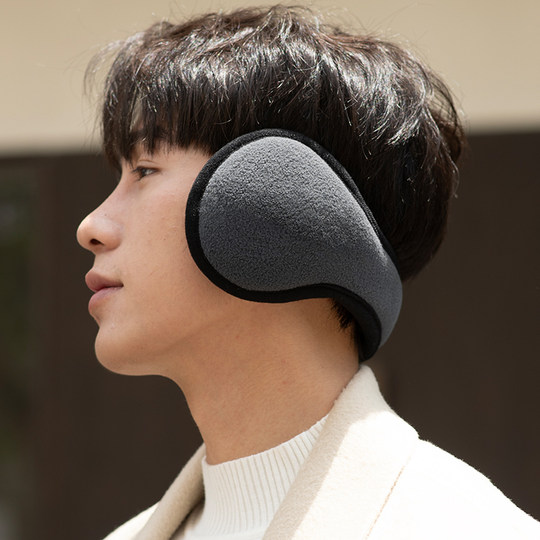 Men's trendy earmuffs in winter, thickened and velvet to keep warm and antifreeze, earmuffs for women, windproof earbags to prevent cold, wear earmuffs after cycling