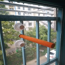 Parrot sucker station stick portable out bird with bath stop lever acrylic station 8 gowren Universal