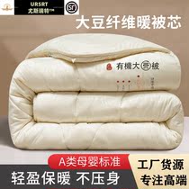Soybean Fiber Quilt Winter by Season Universal Cotton Quilt Thickened Warm Quilt Core Spring Autumn Winter Bedding Single Dormitory