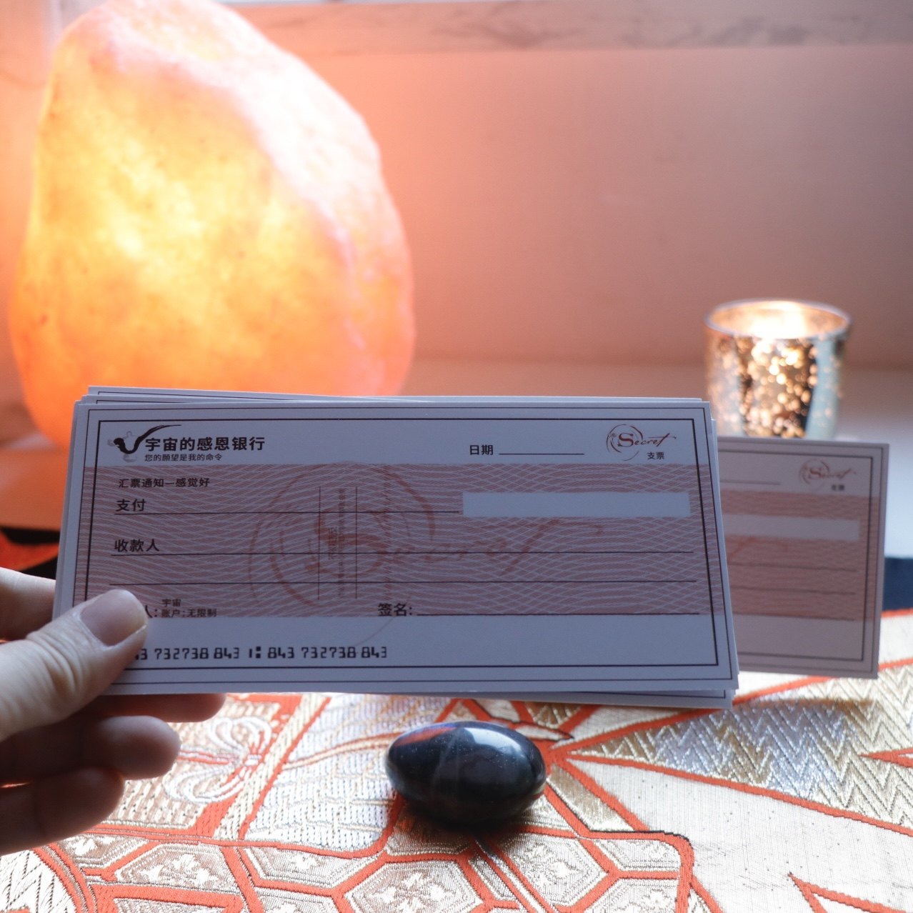 宇宙魔力支票向宇宙下订单视觉化金钱财富疗愈secret check秘密版评价- 淘宝网