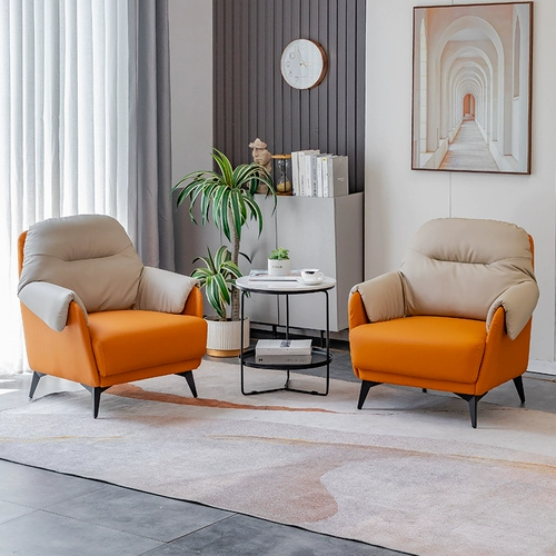 Nordic Single Dofa Light Luxury Office Office Business Preseption Leisure Tiger Chail отель для переговоров по столу и комбинированному дивану стула