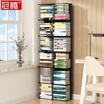 Student Bookshelf Shelf 30CM Width 20 Deep office containing Economy Type of small clamping slit ultra-thin Easy bookcase on the ground floor