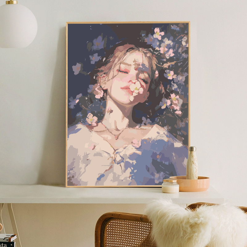 少女の油彩画 絵画 油彩画 少女 原尚子 「幼ごころ」 絵画油彩画少女原尚子