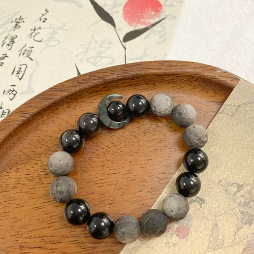 Натуральная луна, бусины, браслет из бисера ручной работы, ожерелье, аксессуар с аксессуарами, DIY