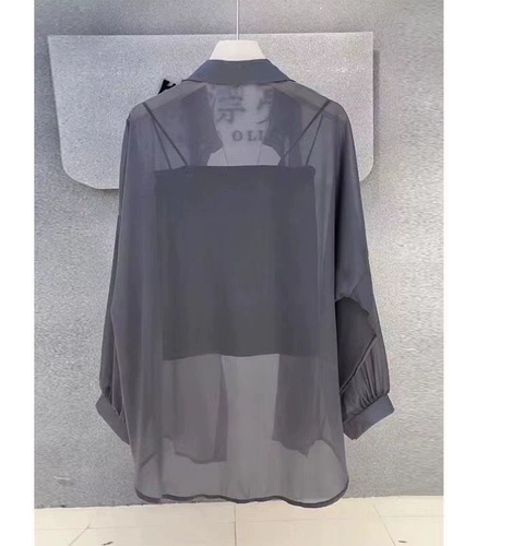 Летняя шелковая одежда для защиты от солнца, дышащий кардиган, тонкий лонгслив, рубашка, защита от ультрафиолета