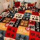 Eight Directions of Wealth Scandinavian Simple Cartoon 1.8 Bed Sheet Four-Piece Set 1.5m Dormitory Quilt Cover Student Bed Three-Piece Set
