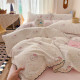 Super Soft Double-Layer Gauze Four-Piece Bedding Set, Korean Style French Lace Quilt Cover, Four-Season Dormitory Bed Sheet and Quilt Cover Three-Piece Set
