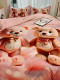 Sweetheart Rabbit 2026 New Model 7D Cartoon Imitation Cotton Brushed Velvet Cotton Four-Piece Set Bed Sheet Duvet Cover Three-Piece Set