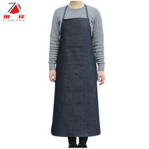 Tian Duo adult denim apron labor protection work apron wear-resistant thickened welding industrial canvas apron work clothes blue