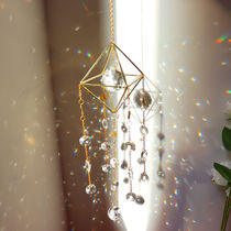 Geometric Prism Photofilm Crystal Sun Catcher Hung Window Wind Bells Dreamnet Hanging Jewelry Photo Props Dreamy Moon