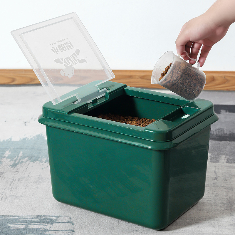Cat Food Storage Barrel Pet Storage Seals Moisture-proof Storage Box Home Containing Dog Food Snacks Grain snacks Storage Bucket