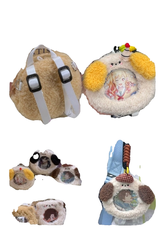 [Намерение золото] серия животных, шарнирная мини -боли боли в хлопковой кукла Bjd рюкзак заинтересован в золоте