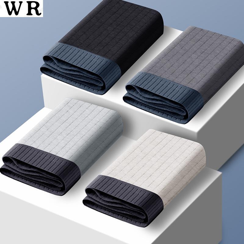 100% Cotton Men's Underwear, Comfortable, Breathable and Warm, Boxer Briefs for Autumn and Winter, Pure Cotton Men's High-End Boxer Shorts
