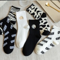 Womens socks tide net red long socks in the tube socks cotton sports summer men ins tide socks outside wear long spring models