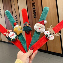 Christmas clapping hand rings Santa Claus clap rings children plush paparazzi decorations lovers cute reindeer gifts