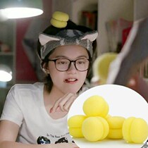 Small Red Book Identical curly hair curly hair sponger Sponge Ball Mushroom Curler Free of Portable Sloth and Pear Blossom curly hair