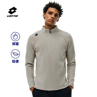 乐途外套男女同款秋冬新款长袖休闲运动保暖学生青少年半拉链上衣