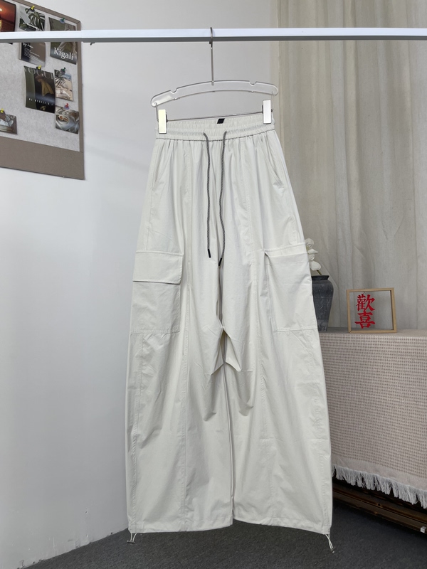 Apricot White Lightweight Sporty Cargo Pants 2116 Apricot White Lightweight Sporty Cargo Pants 2116