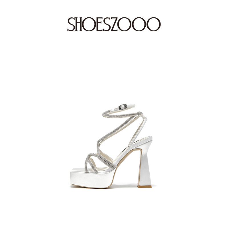 Shoeszooo Women's Sandals 2026 New Summer Outdoor Wear Single Strap Waterproof Platform Thick Sole Chunky Heel High Heels Shoeszooo Women's Sandals 2026 New Summer Outdoor Wear Single Strap Waterproof Platform Thick Sole Chunky Heel High Heels