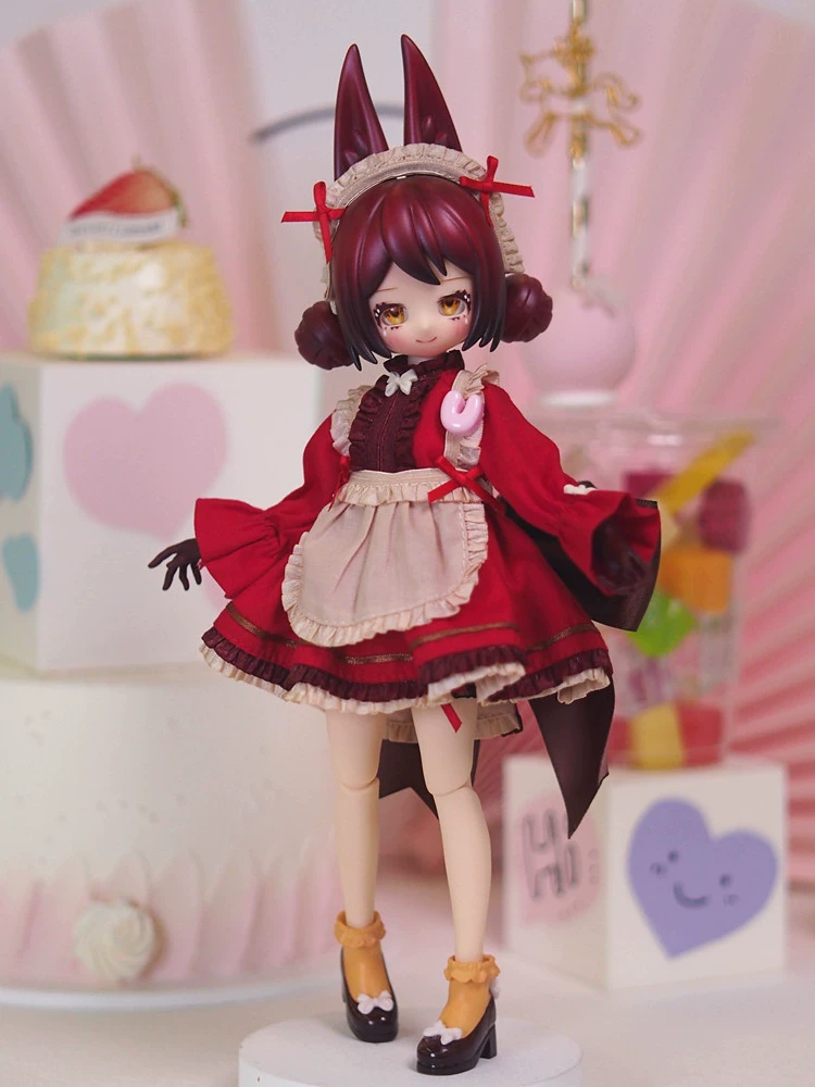 Подлинная UFDOLL 6 точек BJD MINI Tea Blind Basic Box Move Patrol игрушка Качели Игровая Девочка Подарок