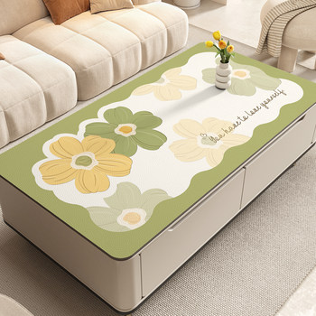 Light luxury high-end coffee table mat tea table cloth table cloth living room washable waterproof oil-proof dining table mat anti-scalding household thick Light luxury high-end coffee table mat tea table cloth table cloth living room washable waterproof oil-proof dining table mat anti-scalding household thick