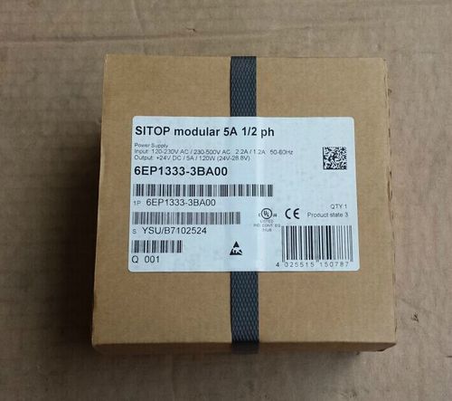 Siemens 6EP1333-3BA00 SITOP PSU200M 5A regulated power supply 24 V 5 A DC