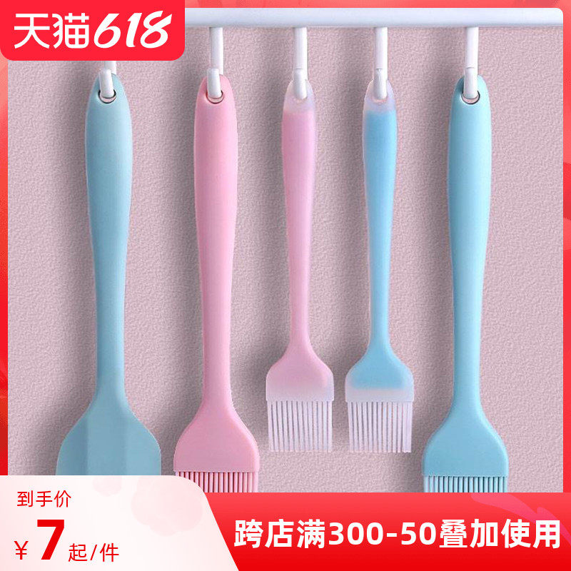 Silicone Scraper Baking Bacon Food Grade High Temperature Resistant Oil Brushed Kitchen Branded Pie Brush Without Dropping Hair Pancake Small Brush Barbecue