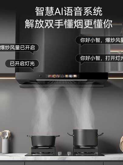 Xinfei Dunstabzugshaube für Zuhause, Küche, große Saug-Dunstabzugshaube, Top-Saugkraft, leistungsstarke, echte Dunstabzugshaube