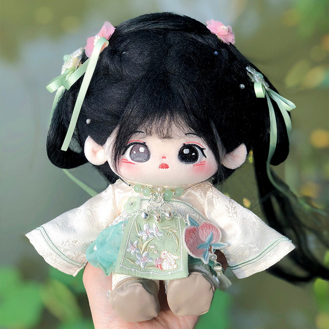 Spot cotton doll 20cm ເຄື່ອງນຸ່ງເດັກນ້ອຍທີ່ຊັດເຈນ lotus shadow ຮູບແບບໂບຮານ doll ເຄື່ອງນຸ່ງຫົ່ມທີ່ບໍ່ແມ່ນຄຸນລັກສະນະ fairy ແຫ່ງຊາດ dress-up ຂອງຂວັນ