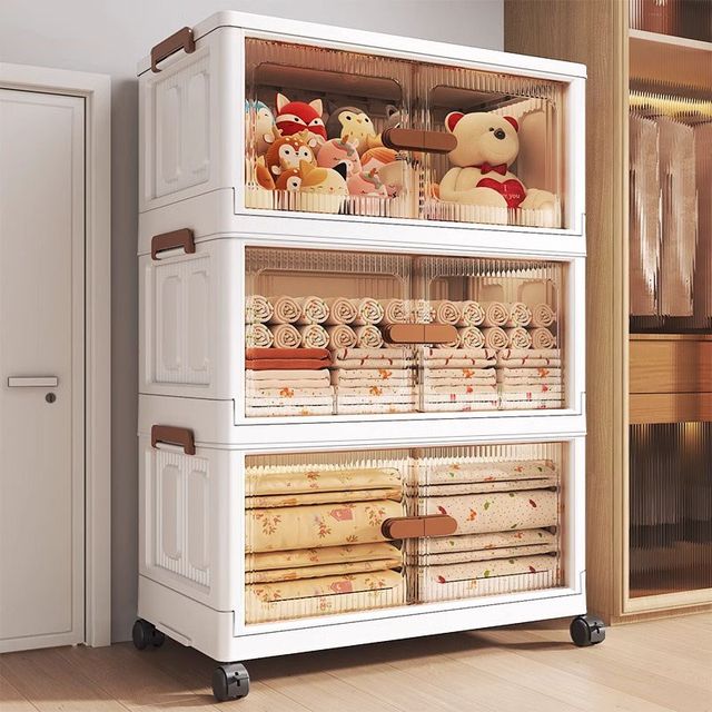 Popular German locker storage cabinet home children's baby wardrobe snacks toys without installation foldable storage