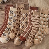 Zhejiang Zhuji Socks Large Tang Socks Industry Great Tang Zhen Socks Children Hans Version Middle Cylinder Autumn Winters Tide Day Tie