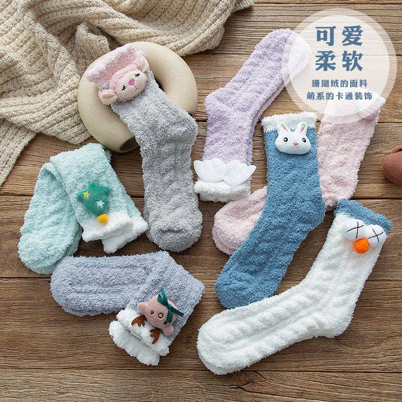 Zhejiang Zhuji SocksZhuji Lingxi Knitting Co., Ltd. socks women's winter thick coral fleece socks