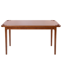 Modern nursing institution dining table and chairs 4-person nursing home dining table and chair furniture custom solid wood aging dining table