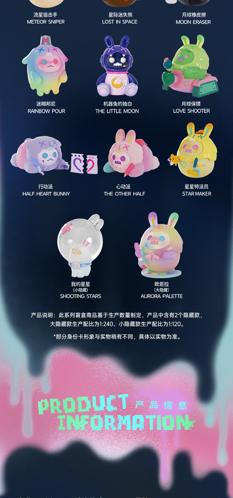Shinwoo Ghost Bear Lonely Moon Series Confirmed Blind Box Action