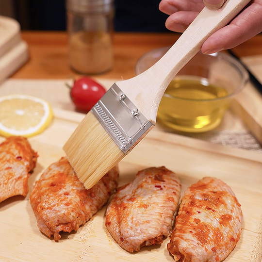 食品级羊毛刷烧烤厨房油刷子烙饼刷油酱用品工具家用烘焙耐高温小