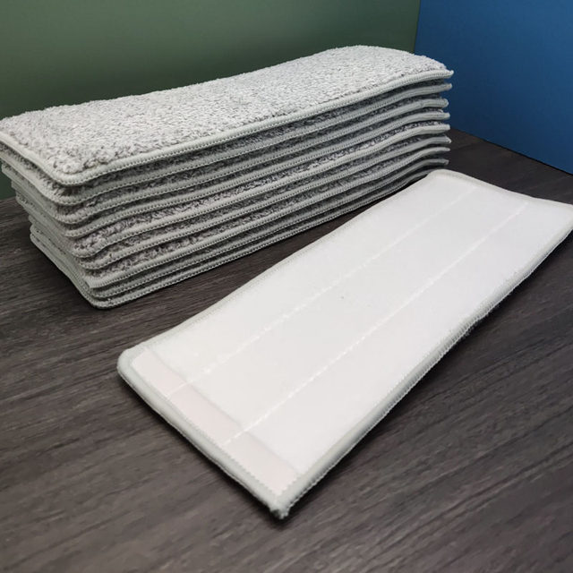 Thickened Scratch-Free Mop Cloth Replacement Pack, Hands-Free Washing Flat Mop Head Accessories, Household Adhesive Cleaning Cloth