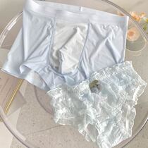 (couples) couples underwear for men and women a pair of summer pure cotton ice silk passion lingerie