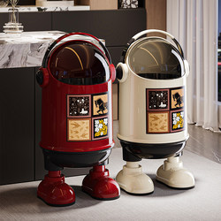 Retro trash can 2025 New arrival Hit Style For Home living room bedroom kitchen bathroom toilet large capacity wastebasket