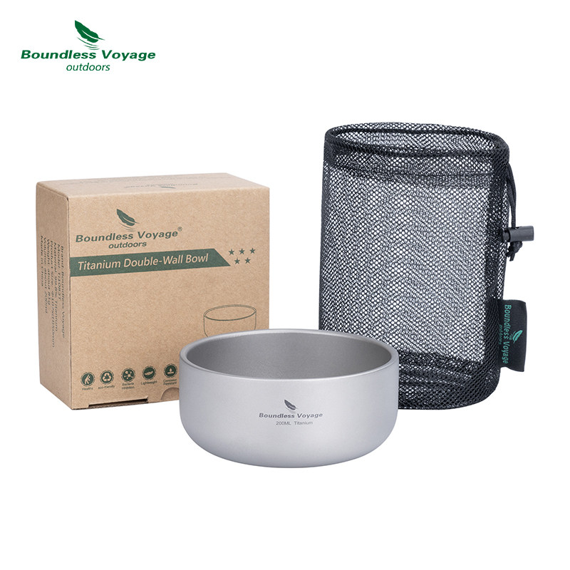 Двуслойная миска из чистого титана Boundless Voyage